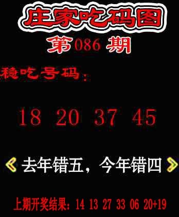 086期庄家吃码图[图]